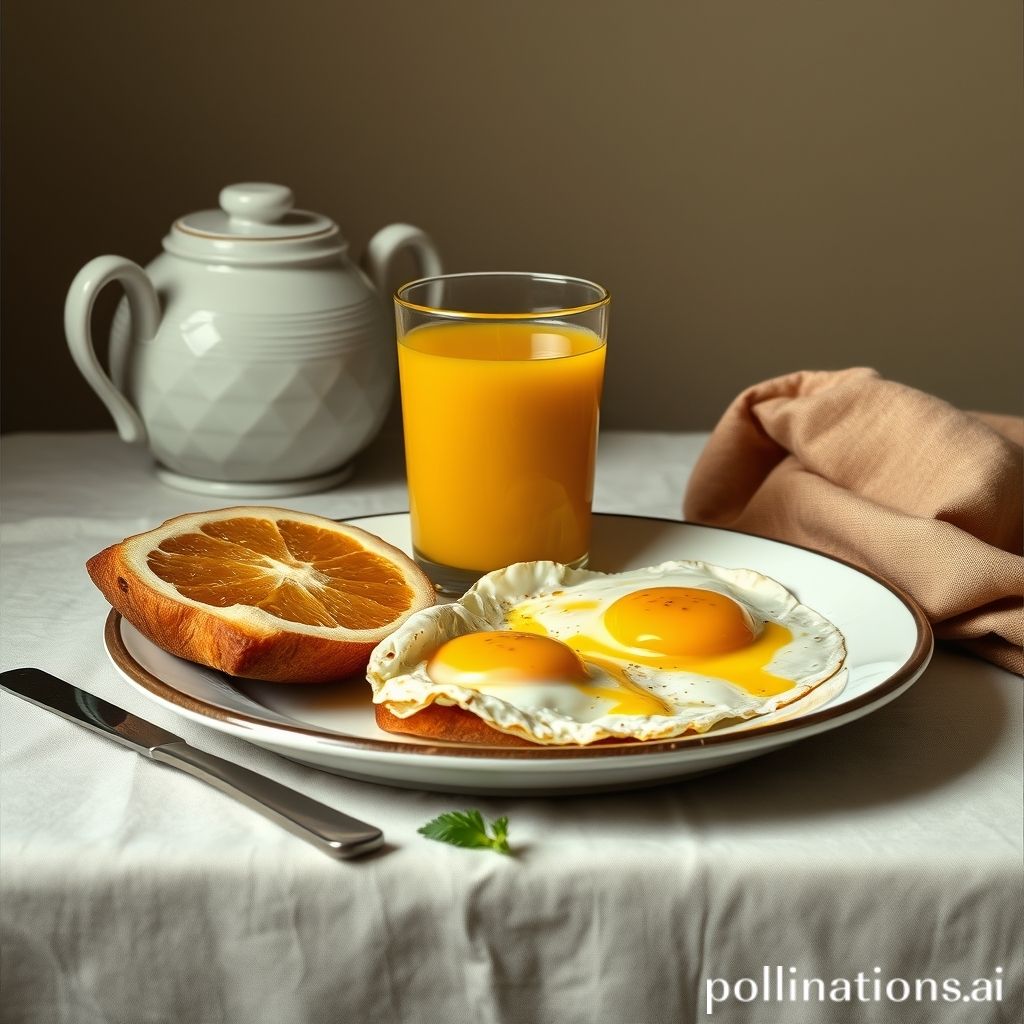 can we drink orange juice with eggs